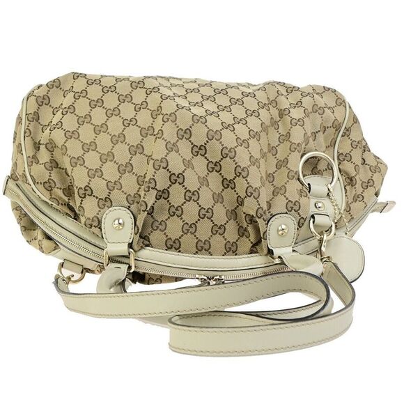 Gucci Sukey Brown Canvas Shoulder Bag (Pre-Owned) - Picture 5 of 16